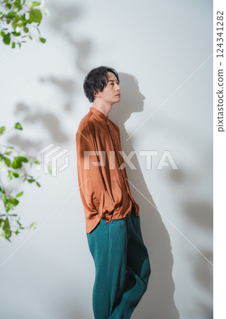 Refreshing male portrait 124341282