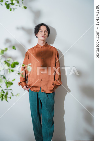 Refreshing male portrait 124341286