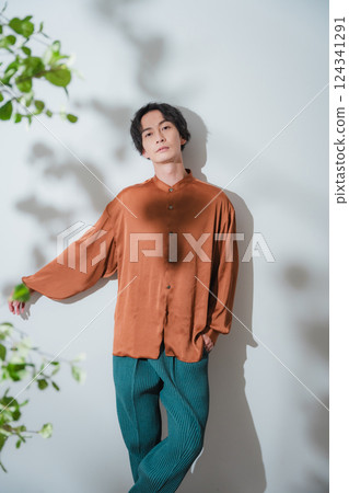 Refreshing male portrait 124341291