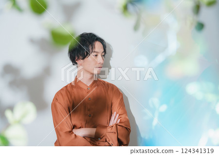 清爽男性肖像 清爽男性肖像 124341319