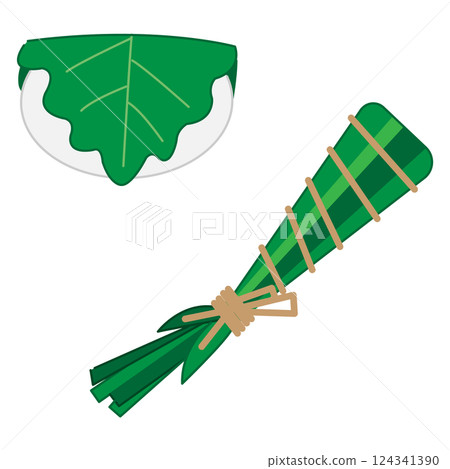 托盤上的柏餅和捲餅插圖 124341390