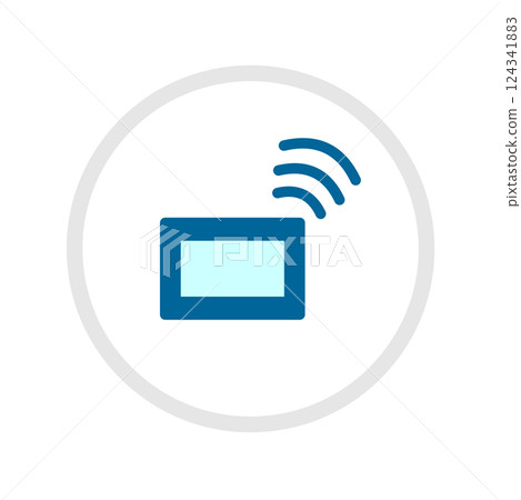 Household communication expenses icon set illustration material Household communication expenses icon set illustration material 124341883