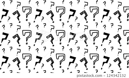 Black question mark background illustration Black question mark background illustration 124342132
