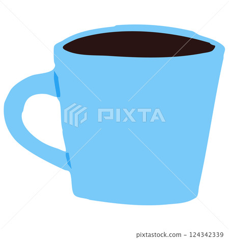 一個裝有咖啡的杯子 一個裝有咖啡的杯子 124342339