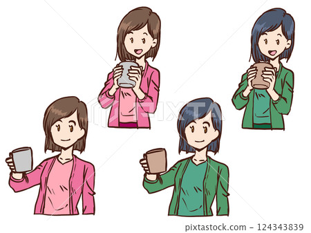 女人與杯子 1 124343839
