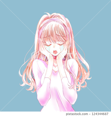 Woman crying 124344687