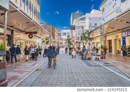 靜岡市（靜岡縣）的冬季城市景觀 124345013