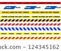 police tape seamless 124345162