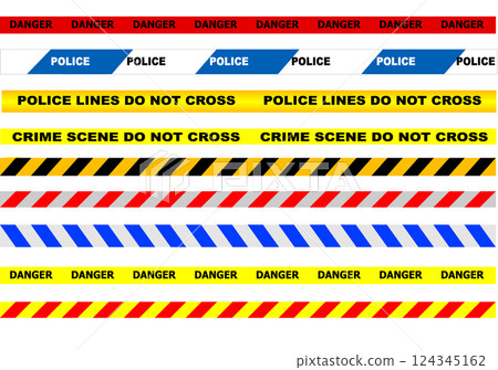 police tape seamless 124345162