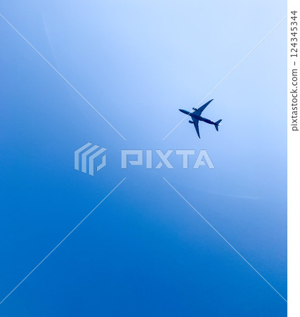 Plane seen from the ship Plane seen from the ship 124345344