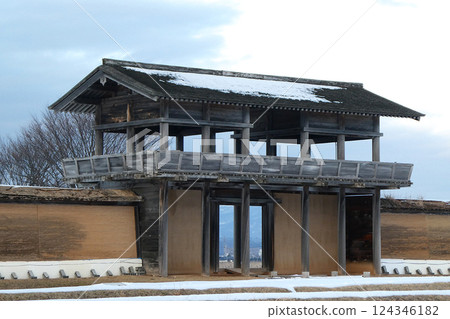 The outer south gate of Shiwa Castle Ancient Park, Iwate Prefecture The outer south gate of Shiwa Castle Ancient Park, Iwate Prefecture 124346182