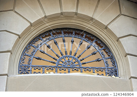 Ironwork Arch Window Ironwork Arch Window 124346904