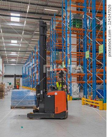 Forklift Driver Warehouse 124347026