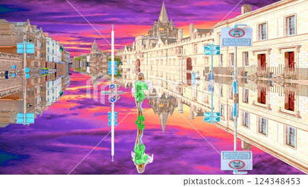 A mirror-reflected landscape of another dimension A mirror-reflected landscape of another dimension 124348453