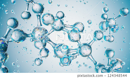 Interconnected Water Molecules: A Close-Up in a Fluid Environment Interconnected Water Molecules: A Close-Up in a Fluid Environment 124348544