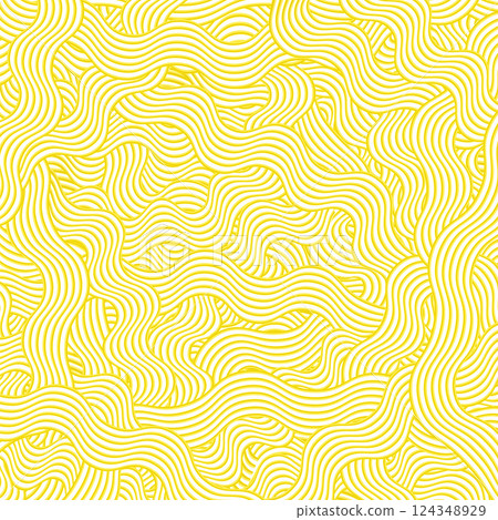 Vector japanese ramen soup. Asian food. Noodle Texture. Oriental cuisine. Pasta background. Spaghetti abstract geometric pattern 124348929