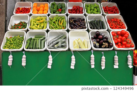 Vegetable stand Vegetable stand 124349496