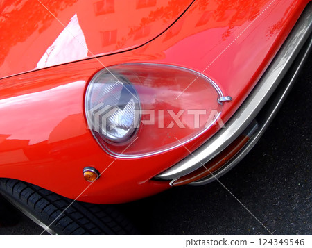 Small red sport car 124349546