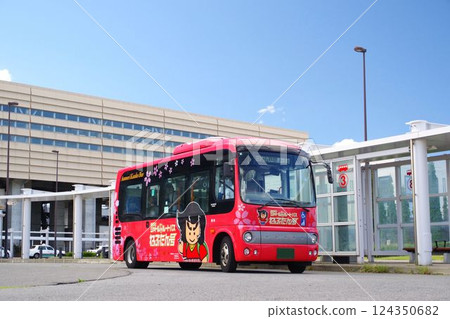 Route bus Nebutan bus stops at Shin-Aomori Station bus stop Route bus Nebutan bus stops at Shin-Aomori Station bus stop 124350682