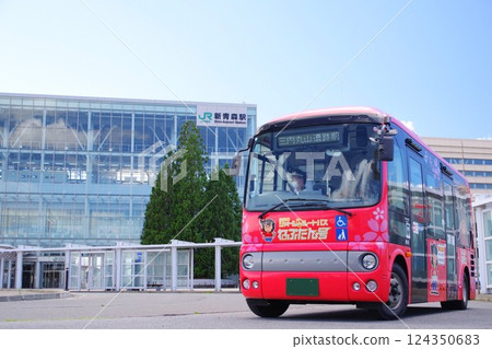 Route bus Nebutan departing from JR Shin-Aomori Station Route bus Nebutan departing from JR Shin-Aomori Station 124350683