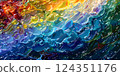 Delve into the world of mesmerizing fluid art. Enjoy the vibrant color gradients and dynamic wave patterns in this abstract composition, offering a truly captivating visual experience 124351176