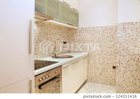 Mosaic tiles kitchen 124351416