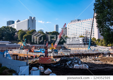 Tokyo Redevelopment Large-scale construction works around Shinagawa Station 2025.03 Tokyo Redevelopment Large-scale construction works around Shinagawa Station 2025.03 124352505