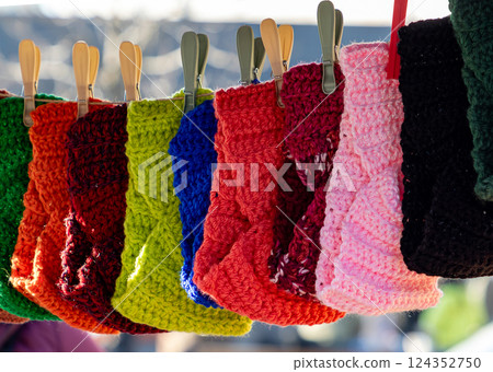 Wool winter scarf market 124352750