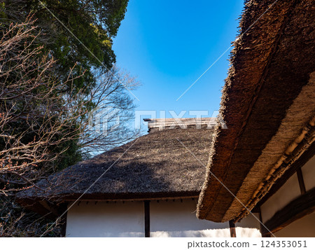 Traditional Japanese Houses: A quaint view of a samurai residence 124353051