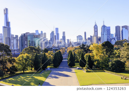 維多利亞州墨爾本戰爭紀念館，從紀念館俯瞰城市 124353263