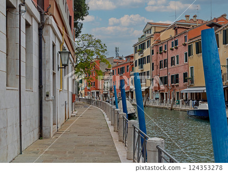 Venice canal water with buildings Venice canal water with buildings 124353278