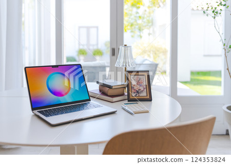 Colorful screen laptop 124353824