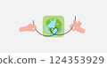 Human hands holding Line of the heart. Earth Day, World Environment and Save the Earth concept. Sustainable ecology and environment conservation concept design. Vector illustration. 124353929