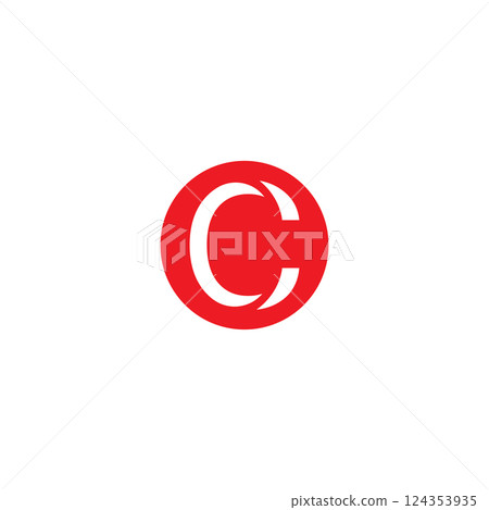 letter c logo template design 124353935