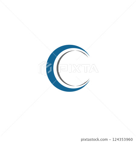 letter c logo template design 124353960