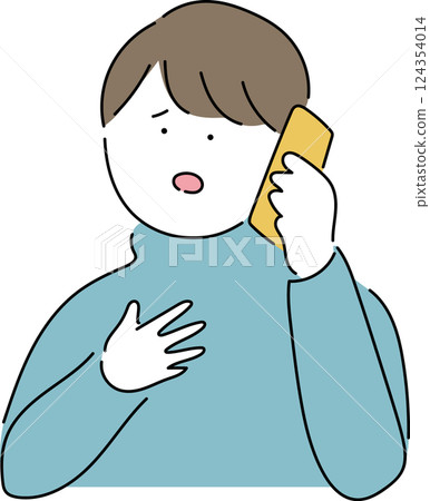 Man making a phone call_problem Man making a phone call_problem 124354014