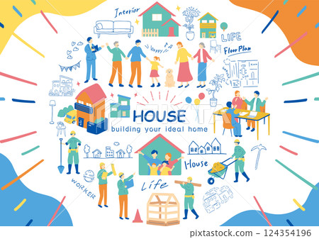 My Home Illustration Collection 124354196