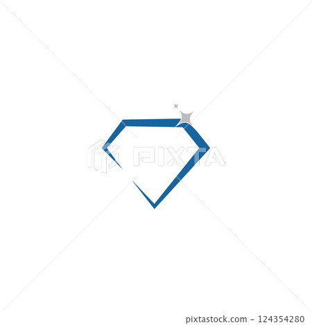 Diamond logo vector template 124354280