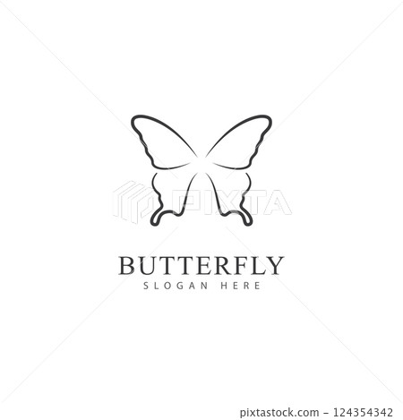 beauty butterfly vector icon design beauty butterfly vector icon design 124354342