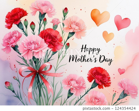 Carnation on Mother's Day  Carnation on Mother's Day 124354424