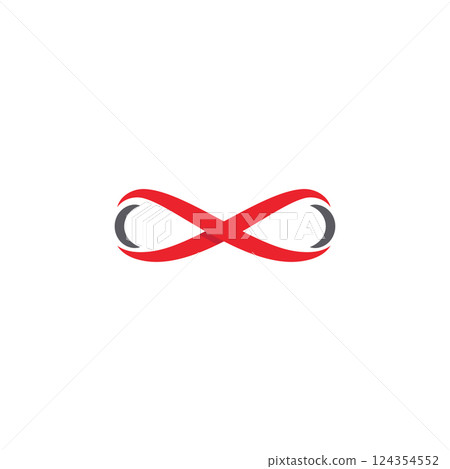 letter x infinity logo design icon 124354552