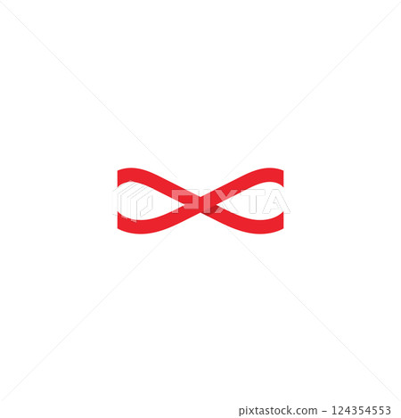 letter x infinity logo design icon 124354553