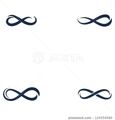 letter x infinity logo design icon 124354560