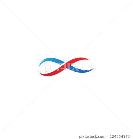 letter x infinity logo design icon letter x infinity logo design icon 124354573