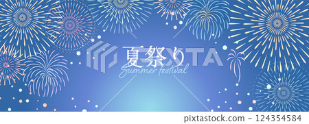 煙火背景插圖_1 124354584