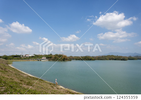 Scenery of Wusanto Reservoir, Hatta Dam, Taiwan Scenery of Wusanto Reservoir, Hatta Dam, Taiwan 124355359