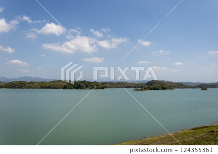 Scenery of Wusanto Reservoir, Hatta Dam, Taiwan Scenery of Wusanto Reservoir, Hatta Dam, Taiwan 124355361