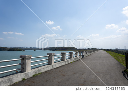 台灣八田水壩烏山頭水庫風景 台灣八田水壩烏山頭水庫風景 124355363
