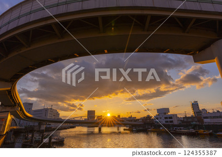 從新浪速筋（湊橋）欣賞到的美麗夜景（畑竹佐橋目前正在進行更換工程） 124355387