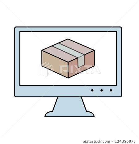 Online shopping vector illustration 124356975